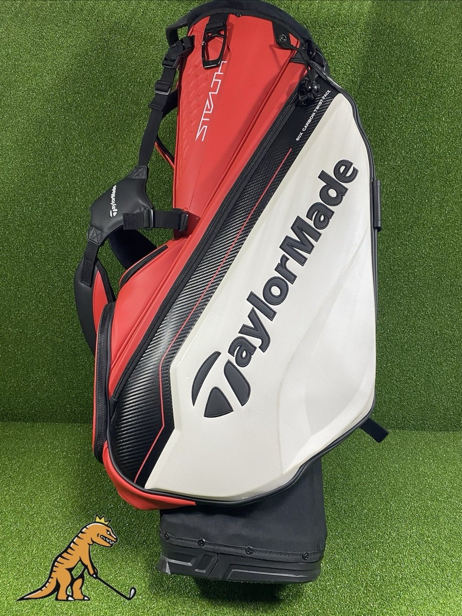Team TaylorMade Stealth Stand Bag 4-Way Red/Black | eBay
