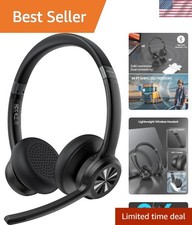 On Ear Bluetooth Headphones with 50H Battery  Mic Mute - Ideal for Remote Work