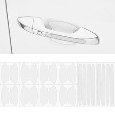 Car Door Handle Scratch Protector Transparent TPU 16 Pcs Universal for Most Cars