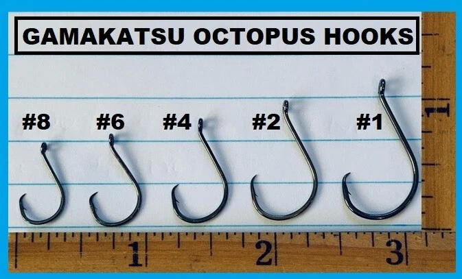 GAMAKATSU #208 OCTOPUS CIRCLE HOOK 25 HOOKS Value Pack NEW! PICK YOUR SIZE!  - Image 3 of 3