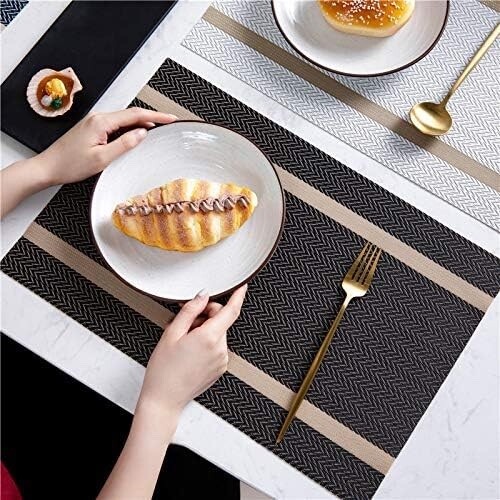 Placemats for Dining Kitchen Table, Non Slip Washable Kitchen Mat, SET of 6 - Picture 2 of 5