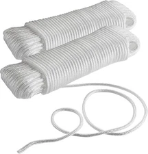 Twisted Braided Nylon Rope 3/16 Inch x 100FT Multi-Purpose Tie Down Rope