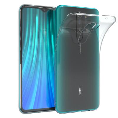 für Xiaomi Redmi Note 8 Pro Hülle Case Silikon Cover Handy Schutz Transparent