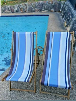 2 X Interstudio Branded Pool Outdoor Chairs Lounging