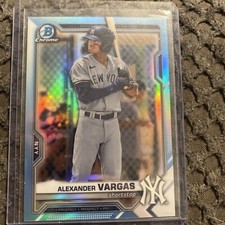 2021 Bowman Draft Chrome Base Sky Blue #BDC-121 Alexander Vargas