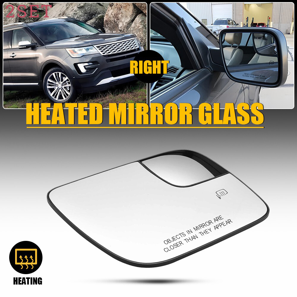 2011 Ford Explorer Passenger Side Heated Convex Spotter Mirror RH 2Set