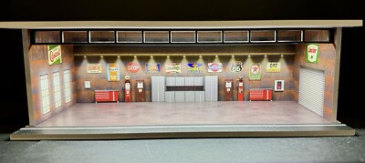 Classic Patina Theme FOR Hot Wheels 1:64 Model Diorama Garage LED