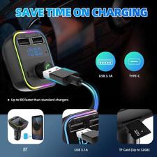 Car Wireless Bluetooth FM Transmitter MP3,USB,TYPE Adapter Charger C,PD Z1 SCH