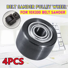 4Pcs Pulley Wheel Replacement Pulley Roller Dia. 12mm For 10*330 Air Belt Sander