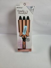 Vivitar Simply Beautiful 1" Barrel  3 Hair Waver New open box.   114