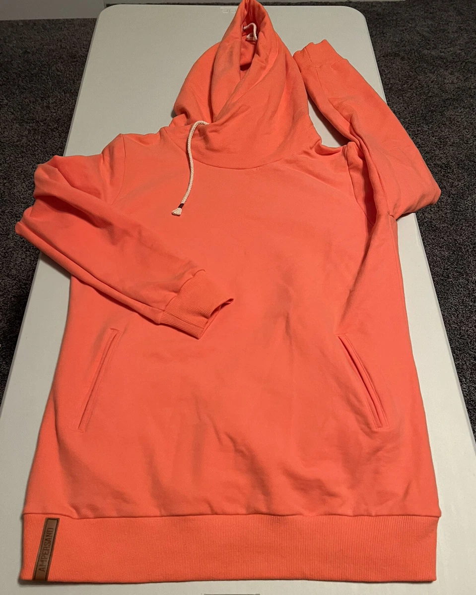 Women's u0026amp; Brand Coral Orange Hoodie Sweatshirt Size L | eBay