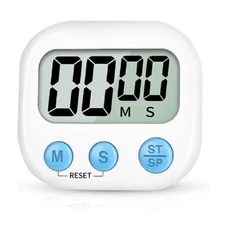 Digital kitchen timer with loud alarm while cooking for exercise and learning