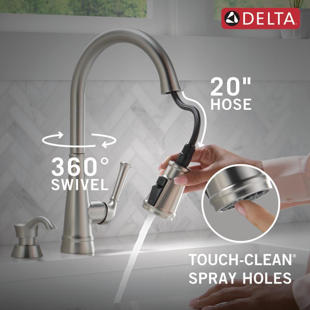 Delta Alpen Pull-Down Kitchen Faucet Spotshield Stainless