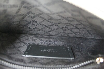 Authentic Versace Small Leather Embroidered Heart Logo Pouch  