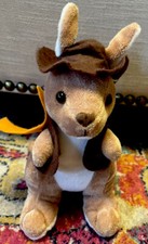 Australian Kangaroo Aussie Born plush Toy preowned