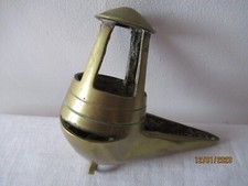 Ancienne lampe à huile bronze-laiton + crochet de suspension.XIXème. Bronze oil