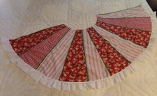 New Handmade Christmas Tree Skirt - 28"x43"