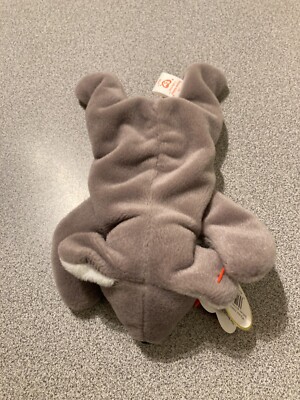 TY Beanie Baby Mel 1996 Gray With Tag Koala #4162 PVC w/errors