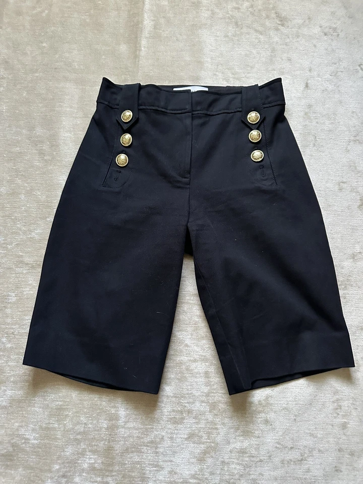 Bermudas Derek Lam 10 Crosby Robertson Sailor Botón Dorado Talla 2 LEER Foto 2 de 4