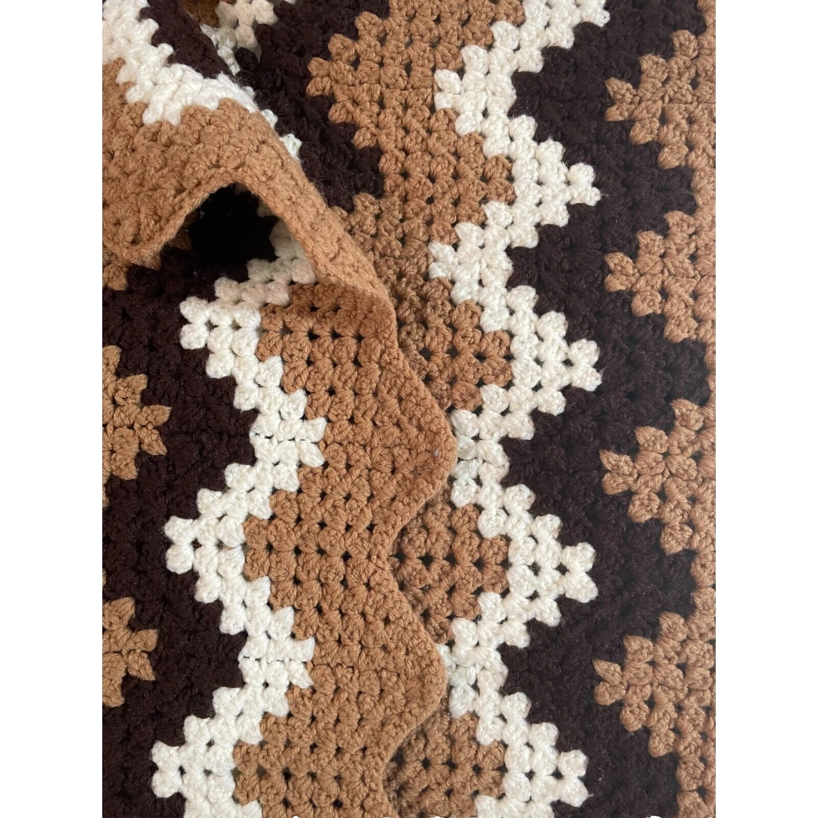 Crochet Brown Afghans & Throw Blankets