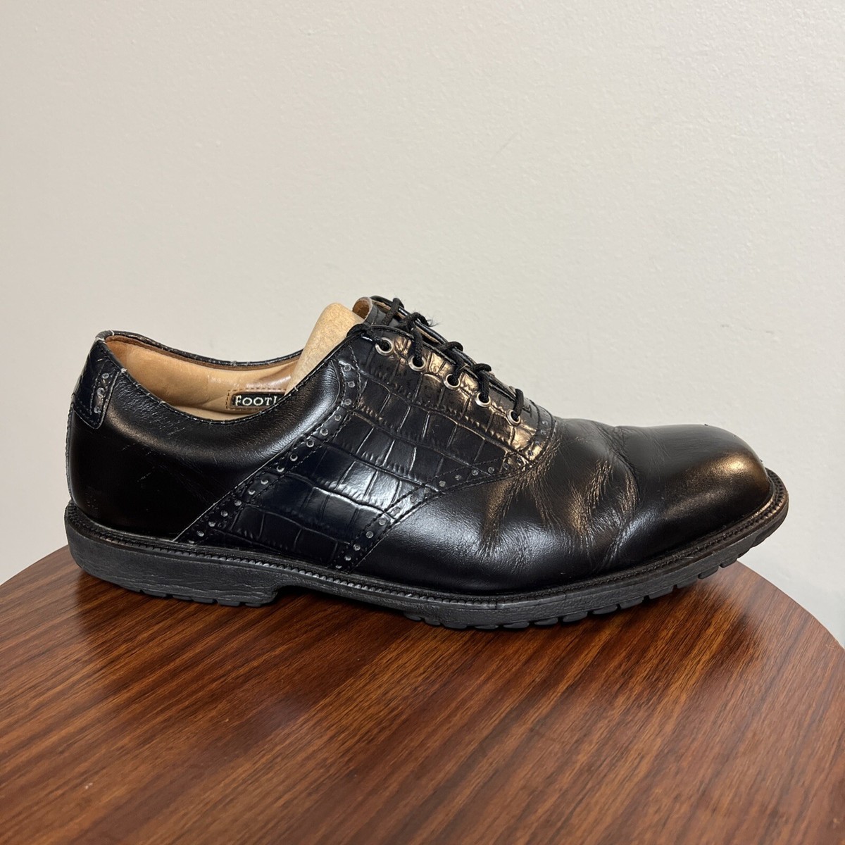 FOOTJOY メンズ ゴルフシューズ ICON BLACK FootJoy 在庫あり！FootJoy ICON Black Golf Shoes フットジョイ