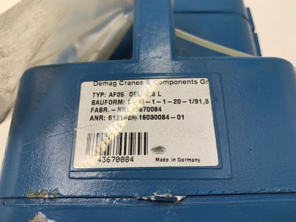 Demag Type: AF05 OEL: 0, 3 L Bauform: L-M-1-1-20-1/91,3 | eBay