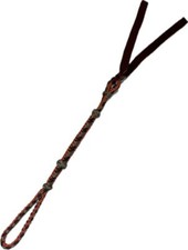 Quirt Hand Braided Paracord Orange Brown Tan Soft Quirt Whip Horse Tack 17"