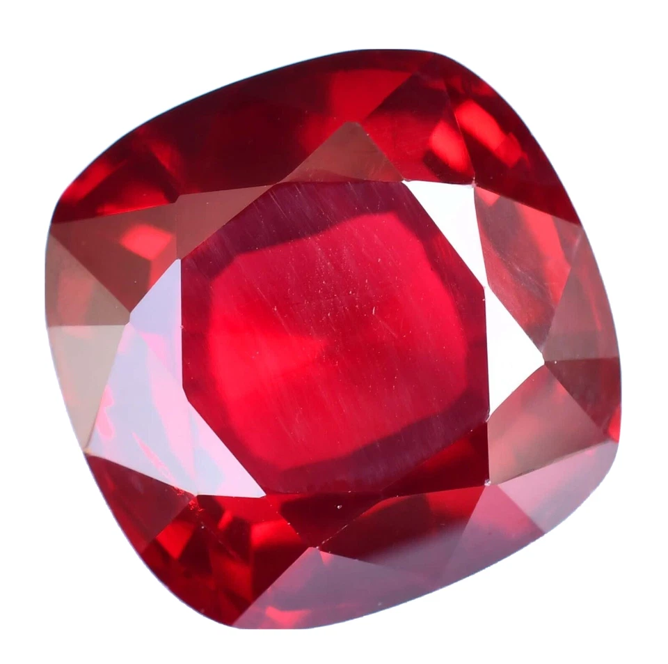83.65 Ct Mozambique Blood Red Ruby Certified Stunning Cushion Treated Gemstone - Image 2 of 4