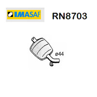 Vorderer SchalldäMpfer Renault R20 Imasaf FüR 7700590274