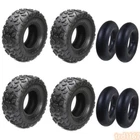2/4 Set 145/70-6 Tire & Tube for ATV Quad E-Bike GoKart Golf Cart 49cc 50cc 70cc