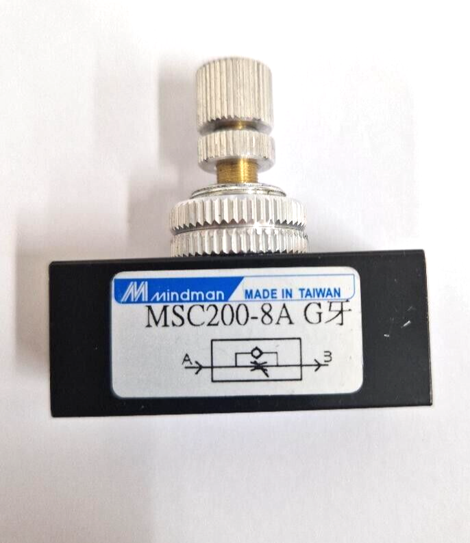 1/4 Bsp Flow Control Valve Uni Directional Alluminium body can be panel mounted