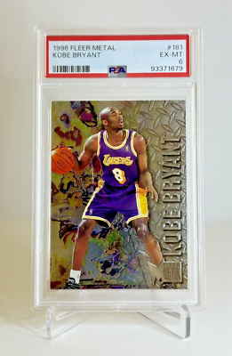 1996 Fleer Metal Kobe Bryant Rookie Card #181, PSA 6 | eBay