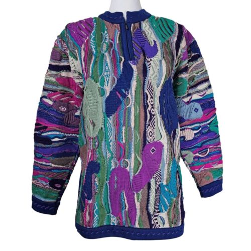 Coogi 3D knit zip up jacket - Gem Coogi 3D knit zip up jacket - Gem