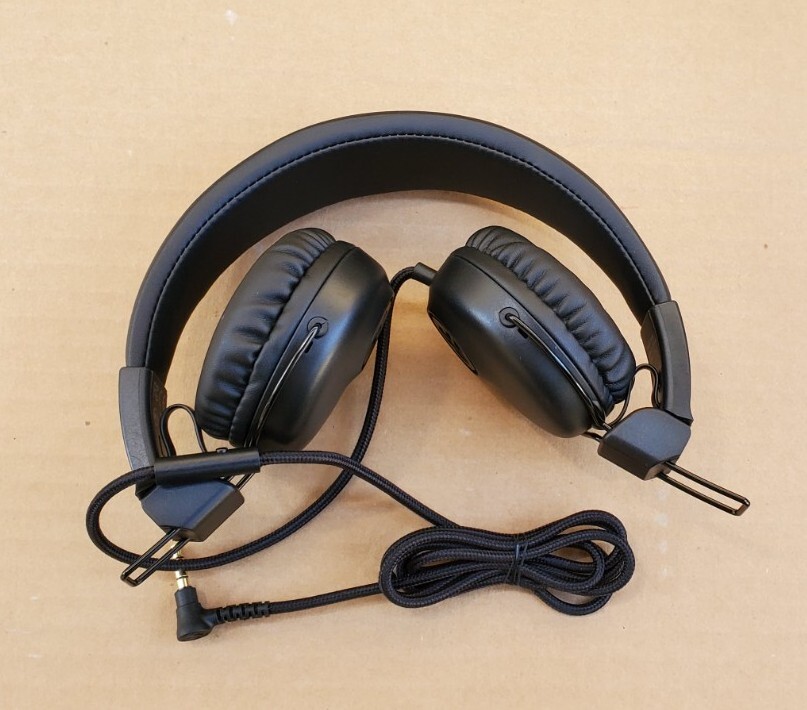 JLAB STUDIO ON EAR WIRED HEADPHONES BLACK COLOR 3.5MM JACK PLUG