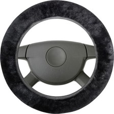 Walser Lenkradhülle Lammfell schwarz 1-teilig  Lenkradhülle