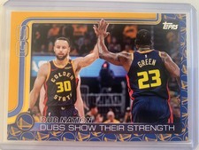 2025-26 Topps Dubs Nation Show Their Strength Team Logo Parallel Warriors
