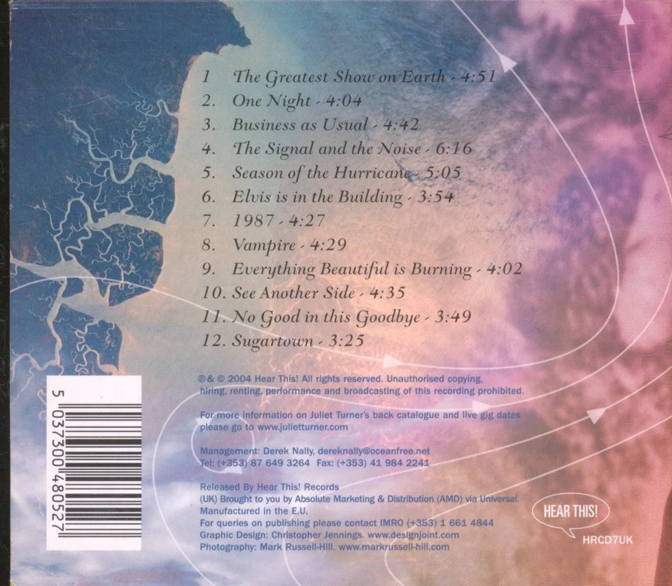 Juliet Turner Season Of The Hurricane CD UK Hear This! 2004 Im Digipak - Bild 2 von 3