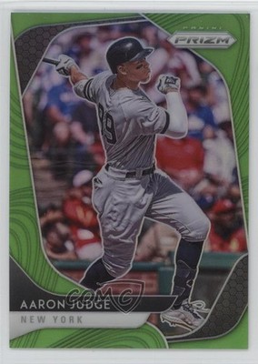 2020 Panini Prizm Lime Green Prizm 108/125 Aaron Judge #64 0ak5