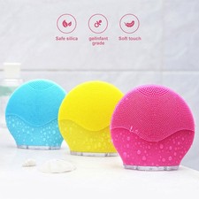 Mini Electric Silicone Facial Cleansing Brush Sonic Waterproof USB Skin Cleaner