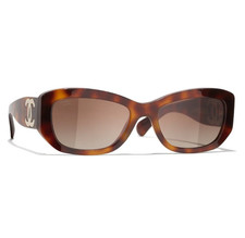 NEW CHANEL 5493 POLARIZED TORTOISE RECTANGLE SUNGLASSES c.1295/S9 SHIPS TODAY 