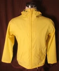 Columbia Sportwear Adult Full-Zip Hooded Lined Rain Jacket, Yellow, Size M, EUC