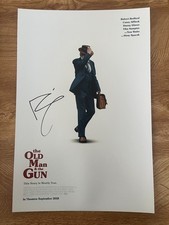 * DAVID LOWERY * signed 12x18 poster * THE OLD MAN AND THE GUN * COA *
