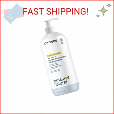 ATTITUDE Hair Shampoo for Sensitive Dry Scalp, EWG Verified, Soothing Oat, For T