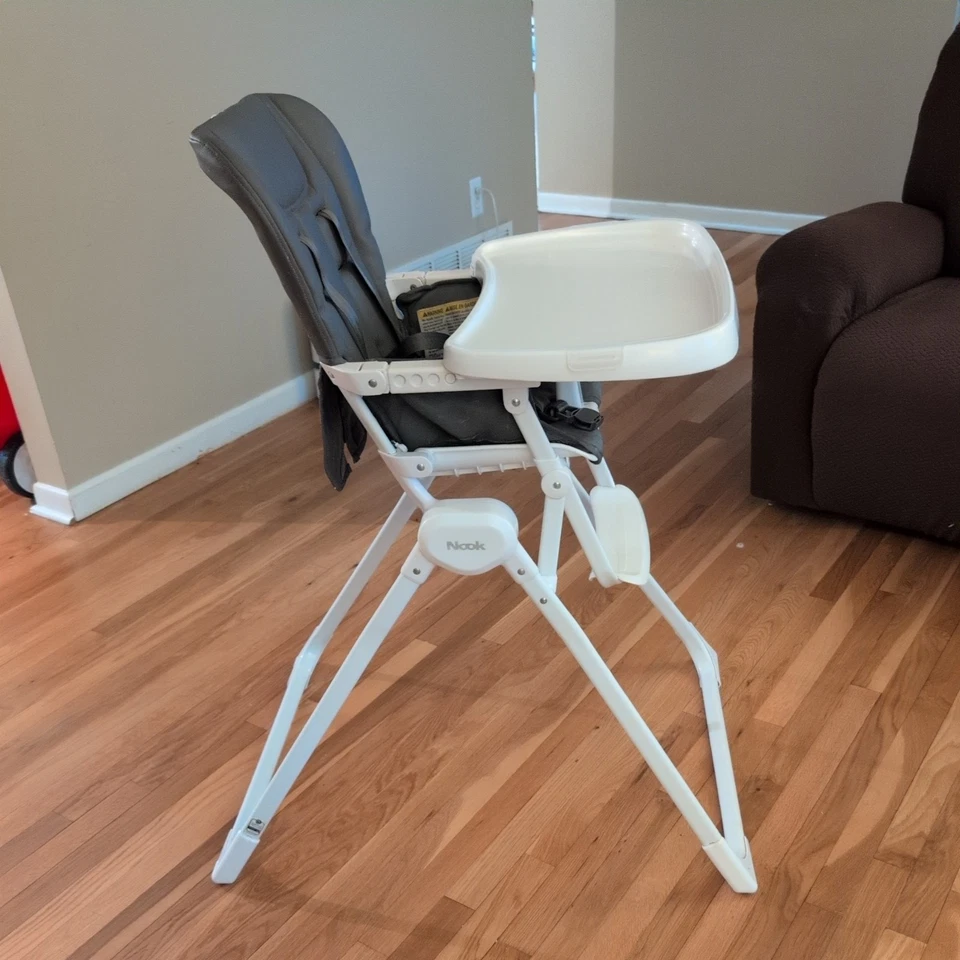 Joovy Nook High Chair, Compact Fold, Swing Open Tray, Charcoal - Image 4 of 4