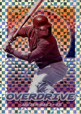 2021 Panini Chronicles Overdrive Building Blocks #1 Javier Baez Chicago Cubs