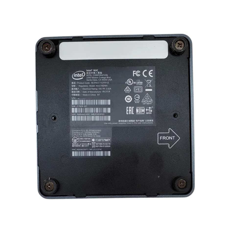 Intel NUC BLKNUC7i5DNH1E Core i5-7300U 8GB RAM - No HDD - Bild 4 von 4