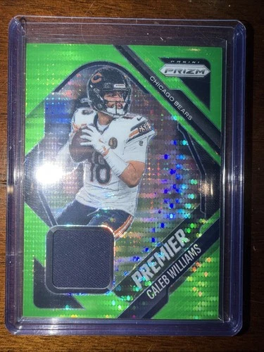 New Listing2025 Panini Prizm- Caleb Williams Premier  Neon Green Pulsar Jersey Patch