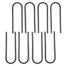 Trampoline Stakes Ground Anchors 11" U Shaped for Outdoor Camping Tent 8 Pack