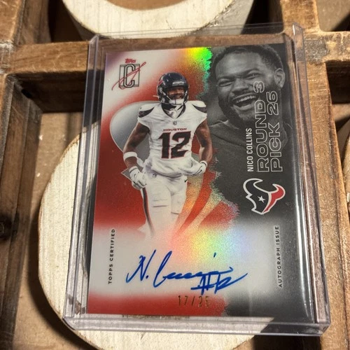 2025 Topps Signature Nico Collins Veteran Class Autographs (RAW)