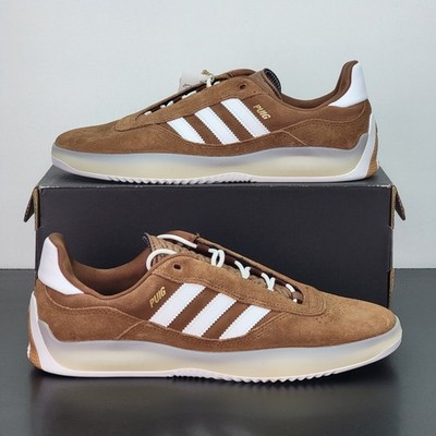 Adidas Puig Men's Size 9 Athletic Shoes Brown White Casual Footwear Sneakers